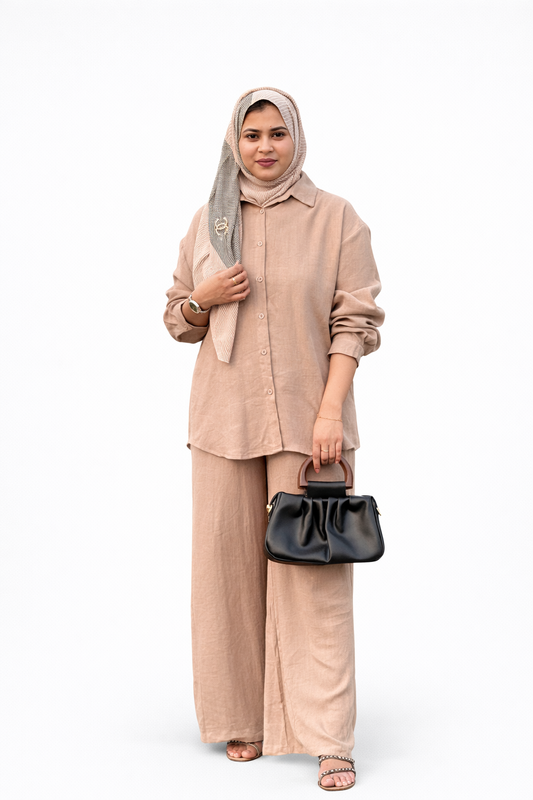 Elegant Modest Black Co-Ord Set