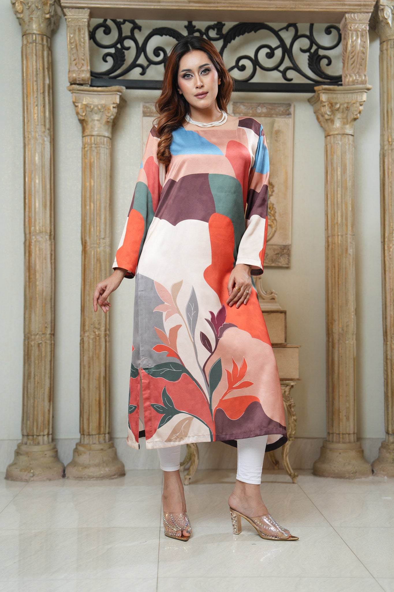 Printed Long Dress