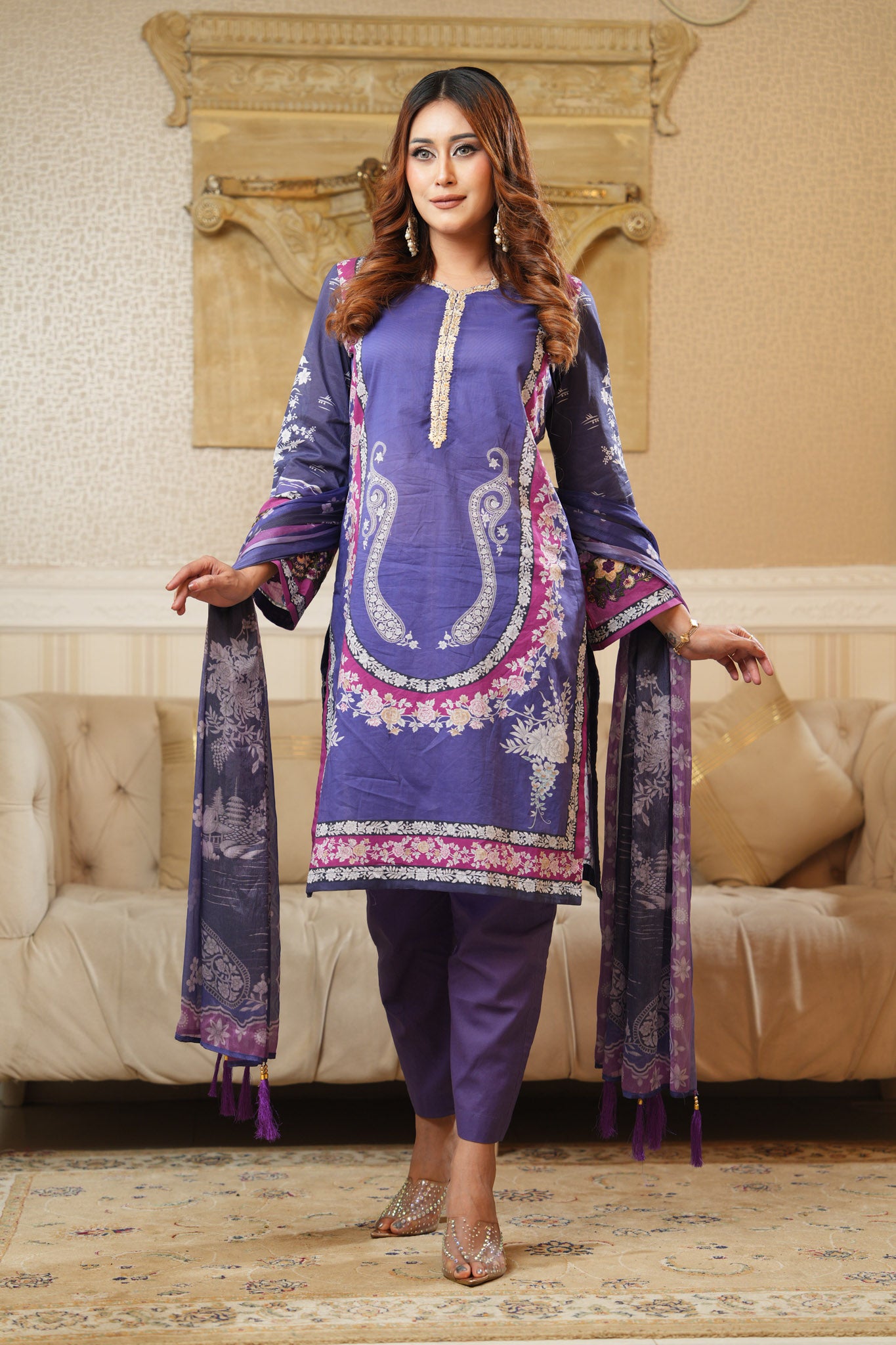 3 Piece - Printed Lawn Suit