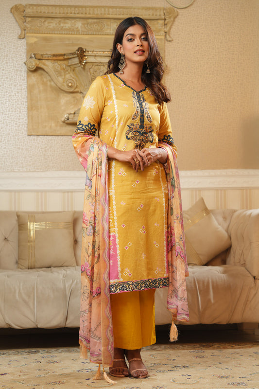 3 Piece - Printed Lawn Suit