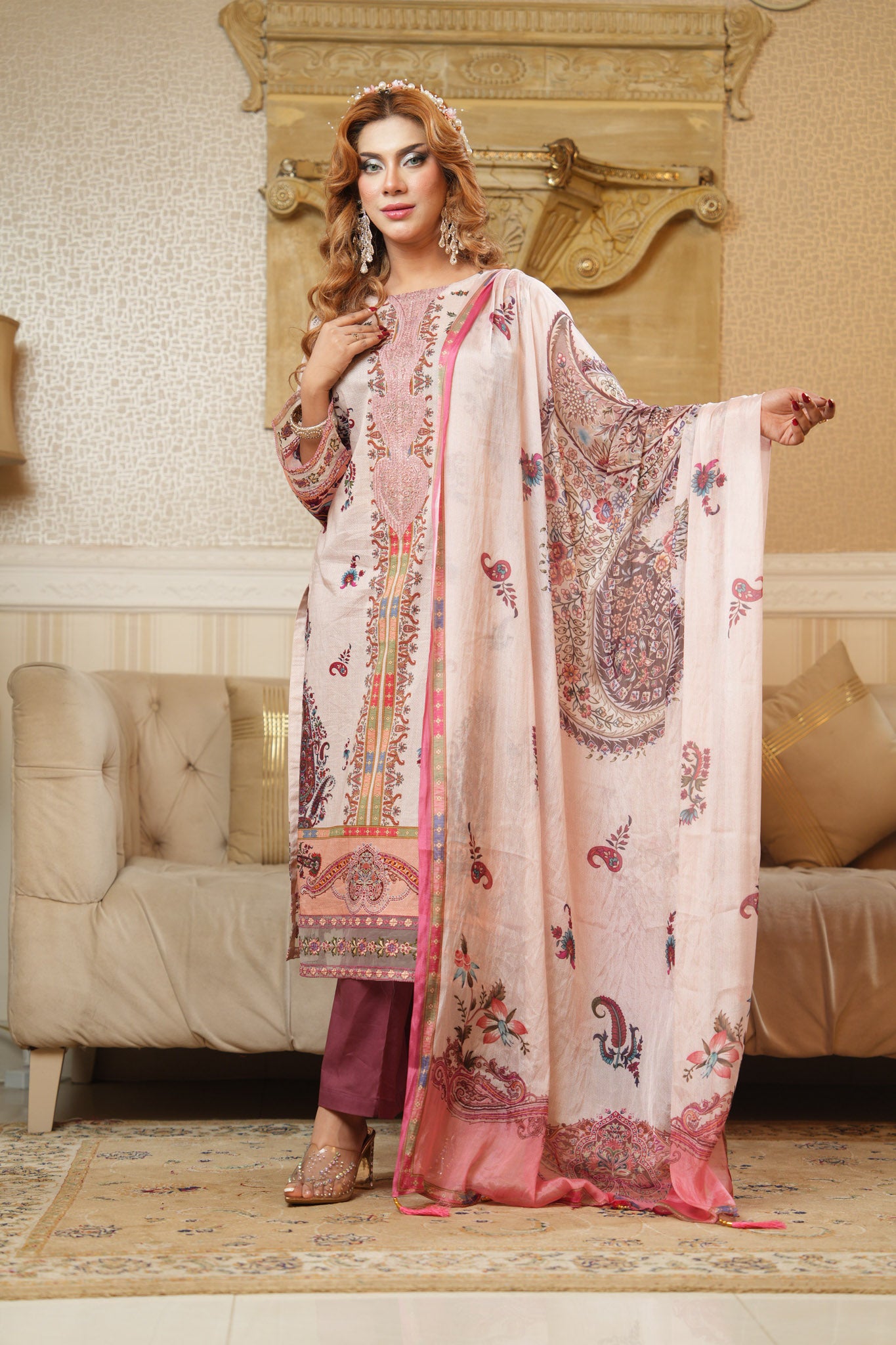 3 Piece - Printed Lawn Suit