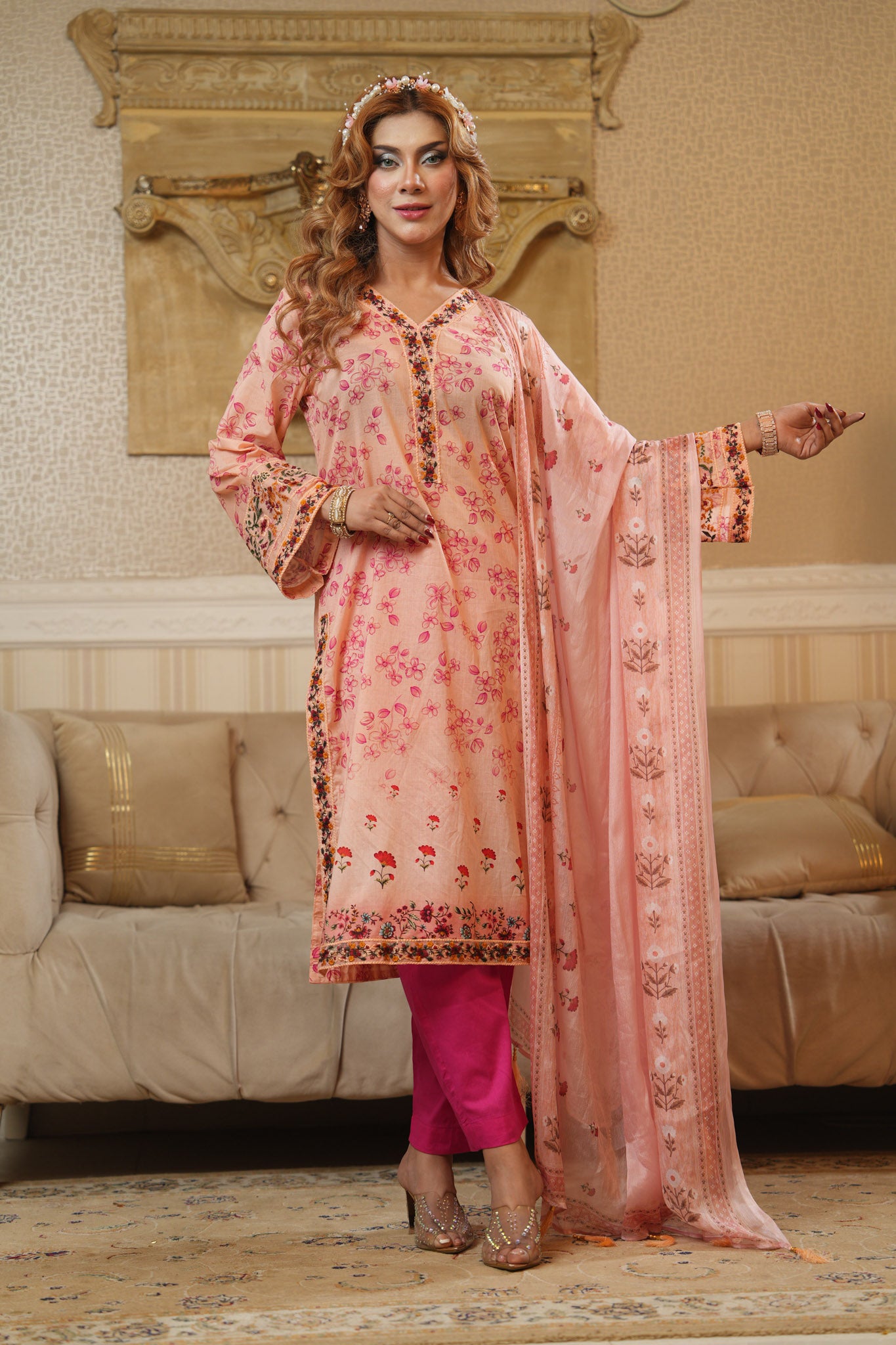 3 Piece - Printed Lawn Suit