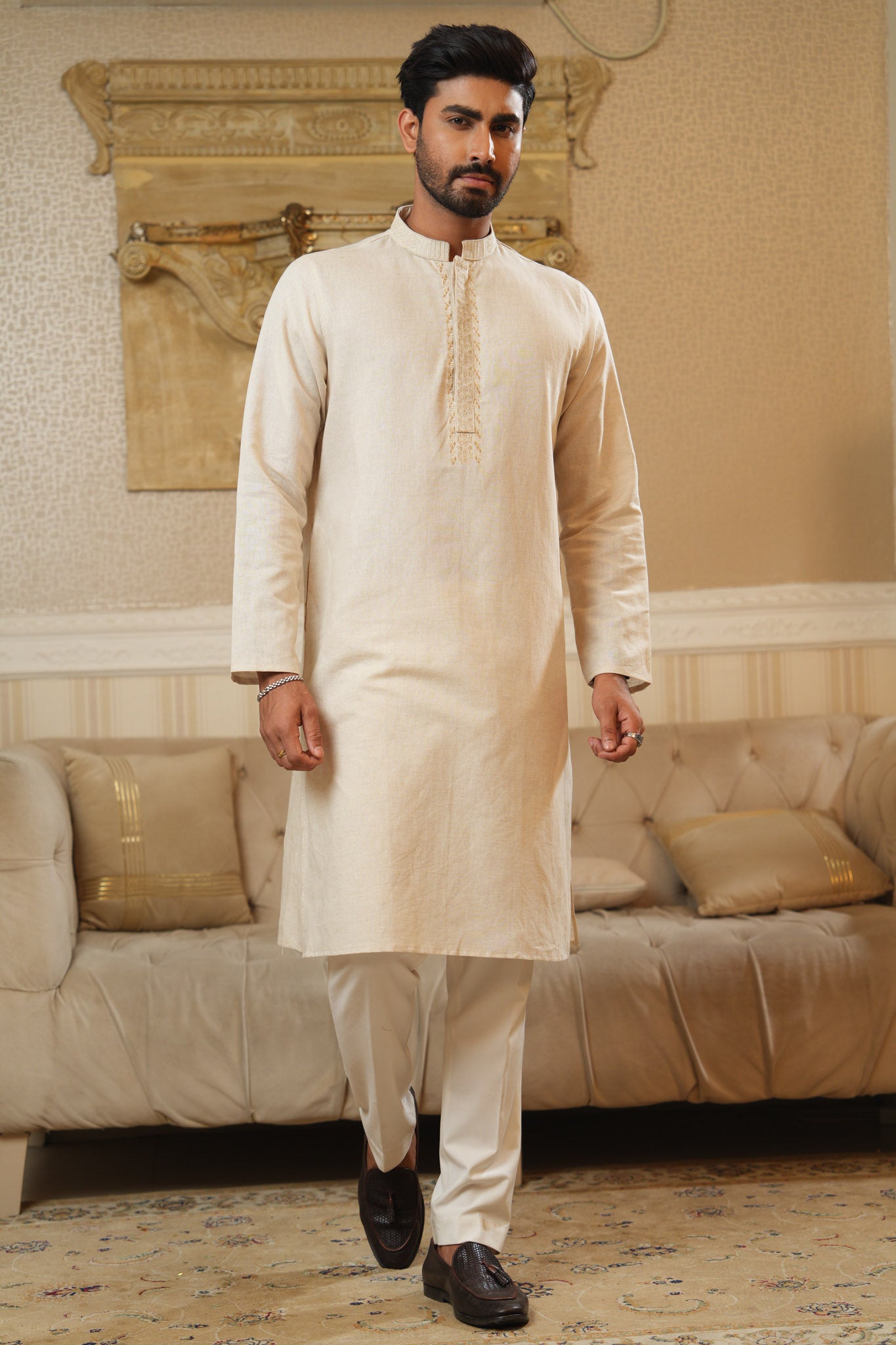 Embroidery Cotton Panjabi