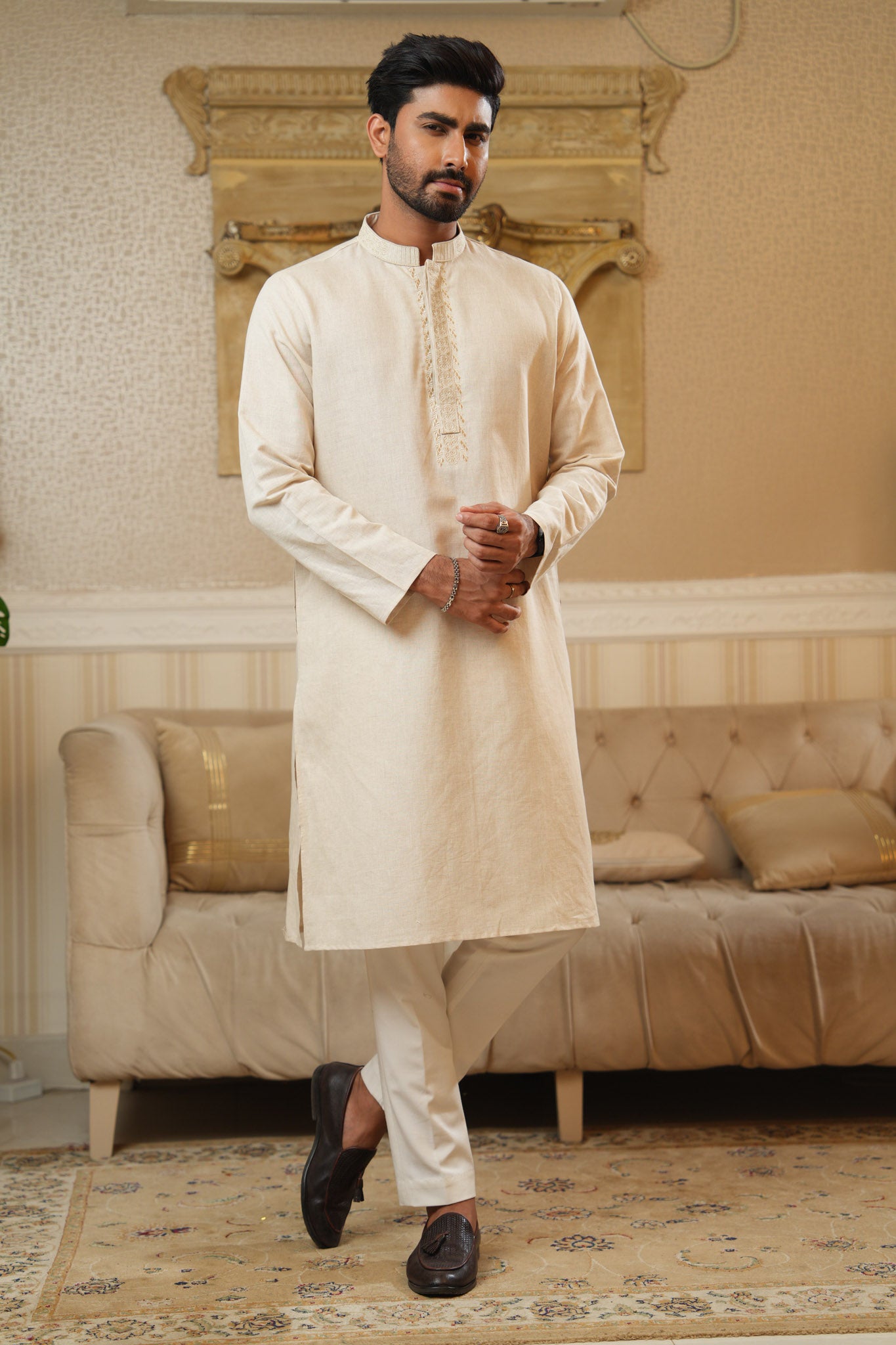 Embroidery Cotton Panjabi