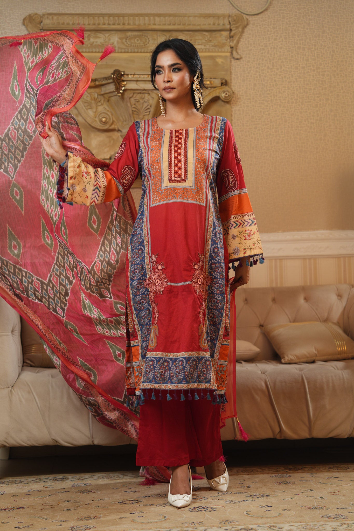 3 Piece - Printed Lawn Suit