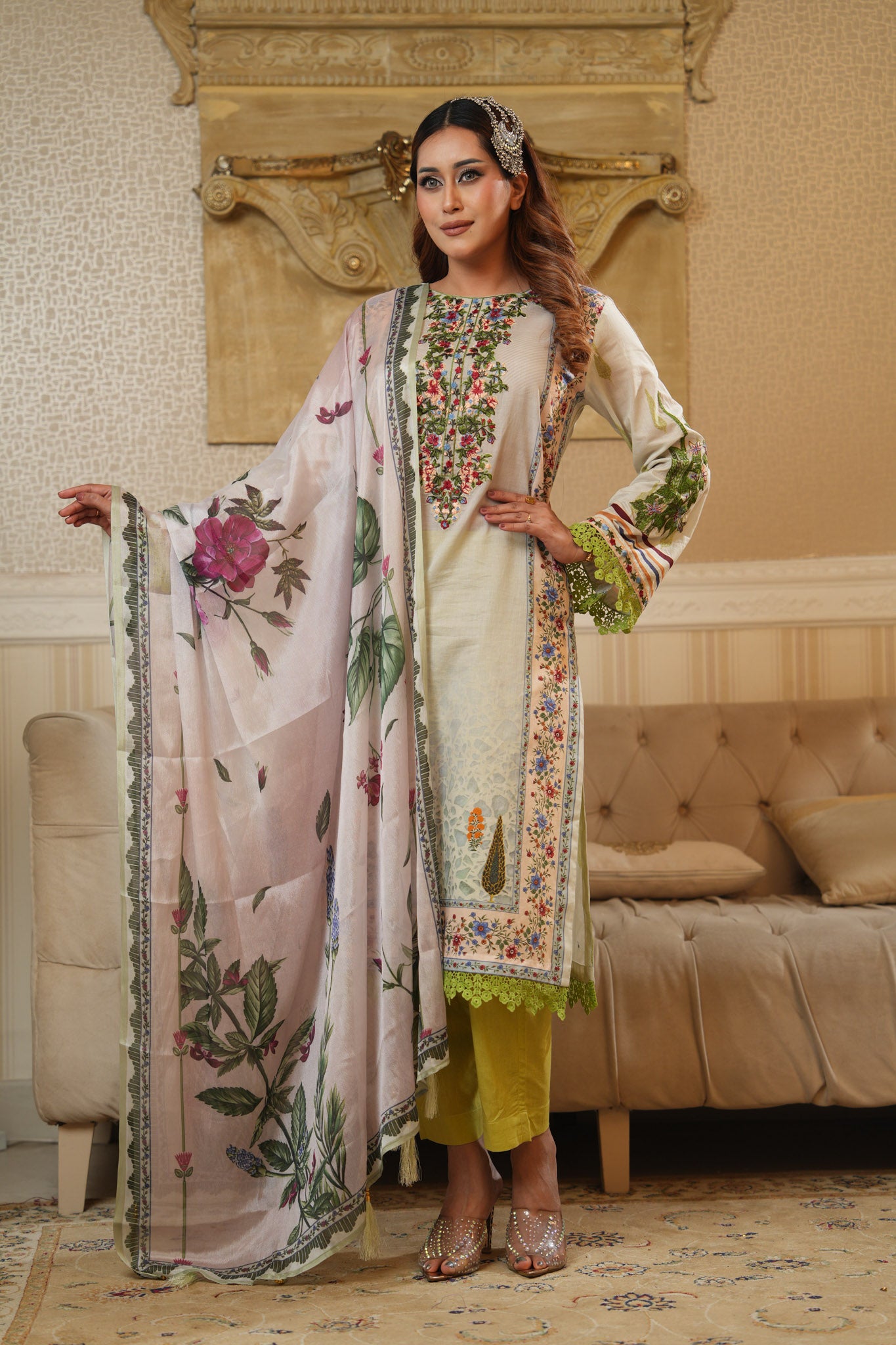 3 Piece - Printed Lawn Suit
