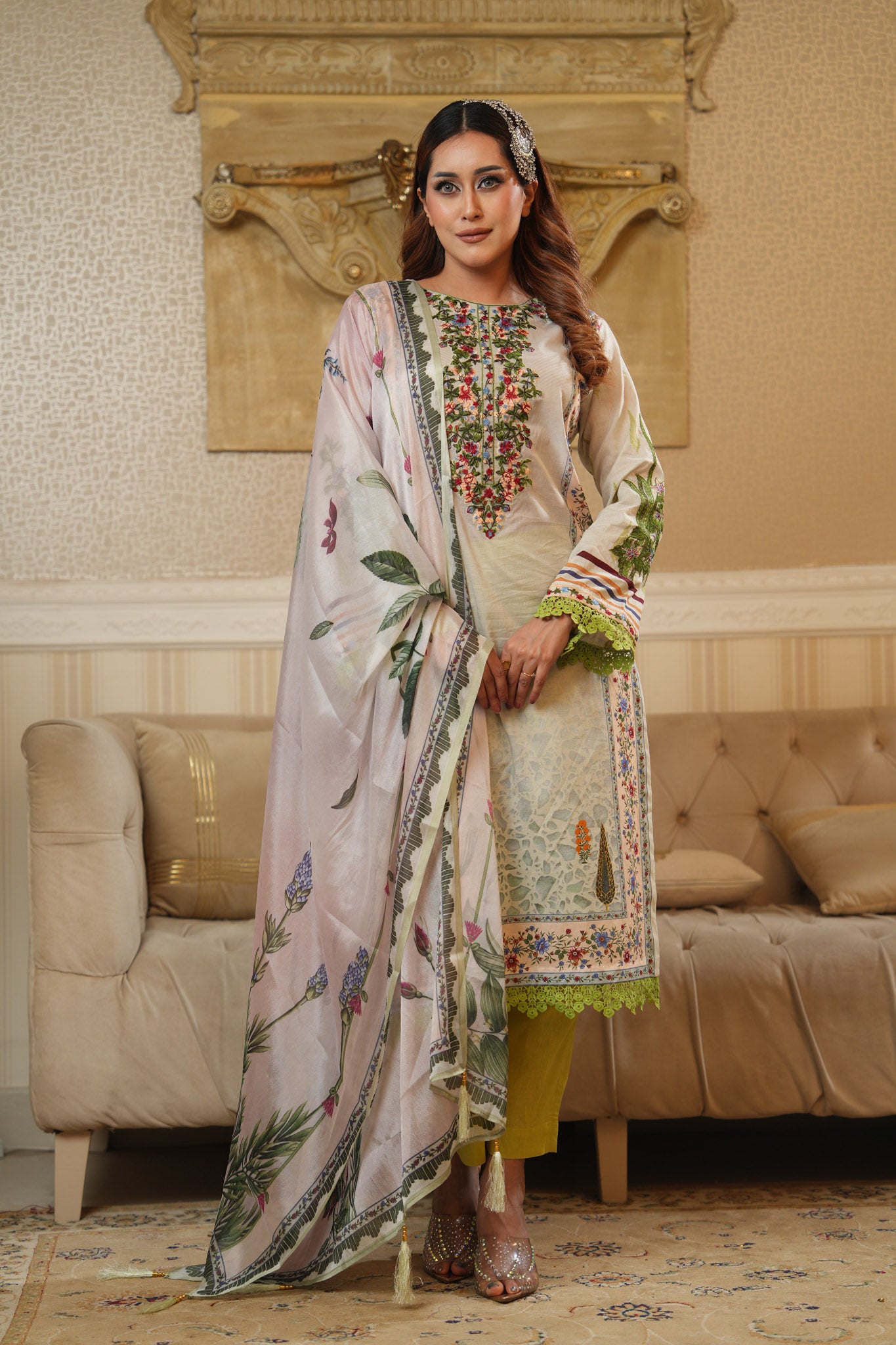 3 Piece - Printed Lawn Suit