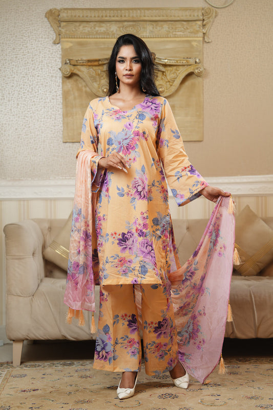 3 Piece - Printed Lawn Suit