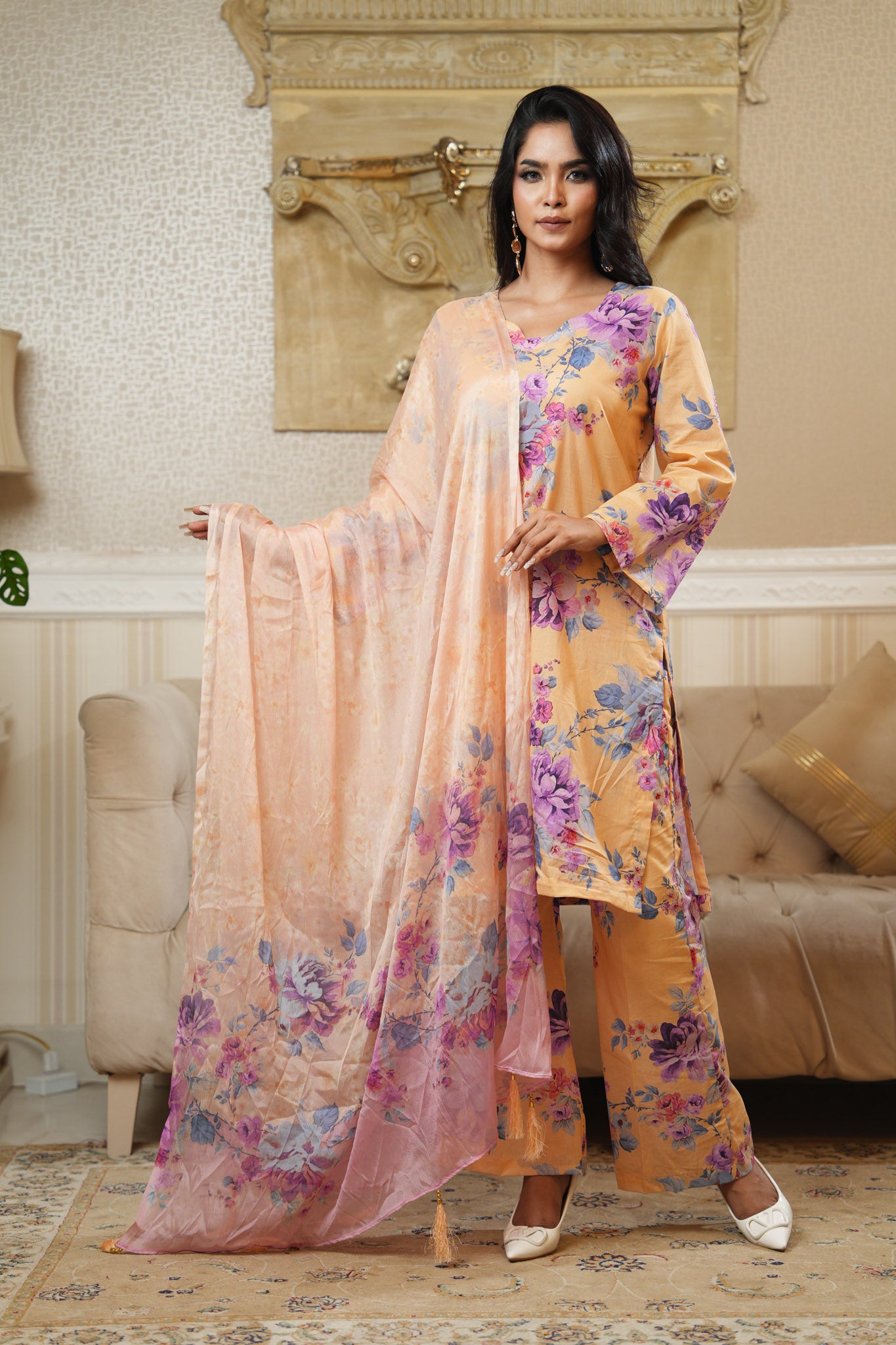 3 Piece - Printed Lawn Suit