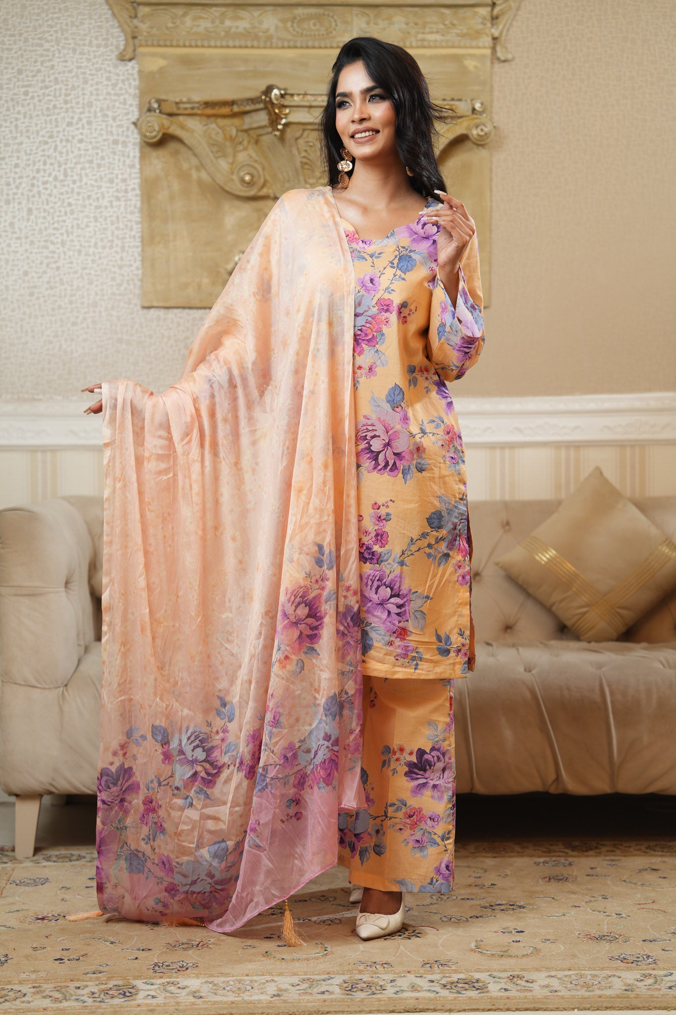 3 Piece - Printed Lawn Suit