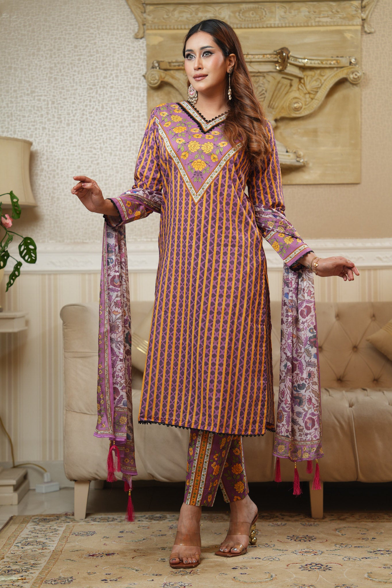 3 Piece - Printed Lawn Suit
