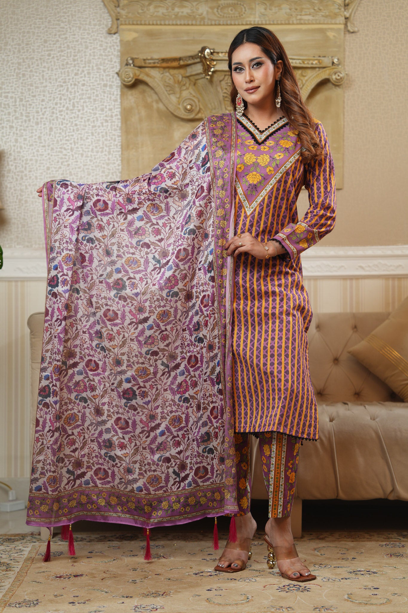 3 Piece - Printed Lawn Suit