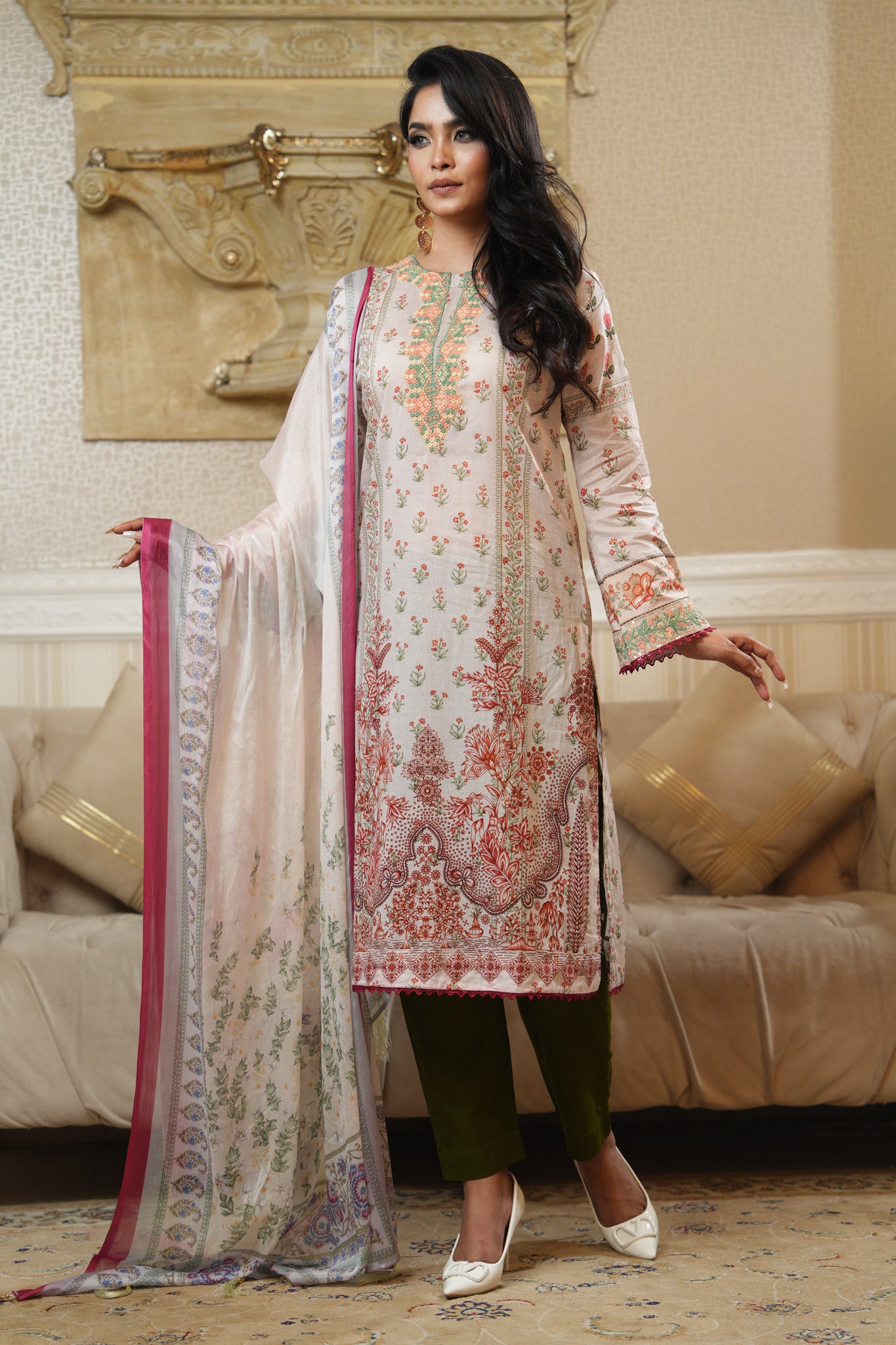 3 Piece - Printed Lawn Suit