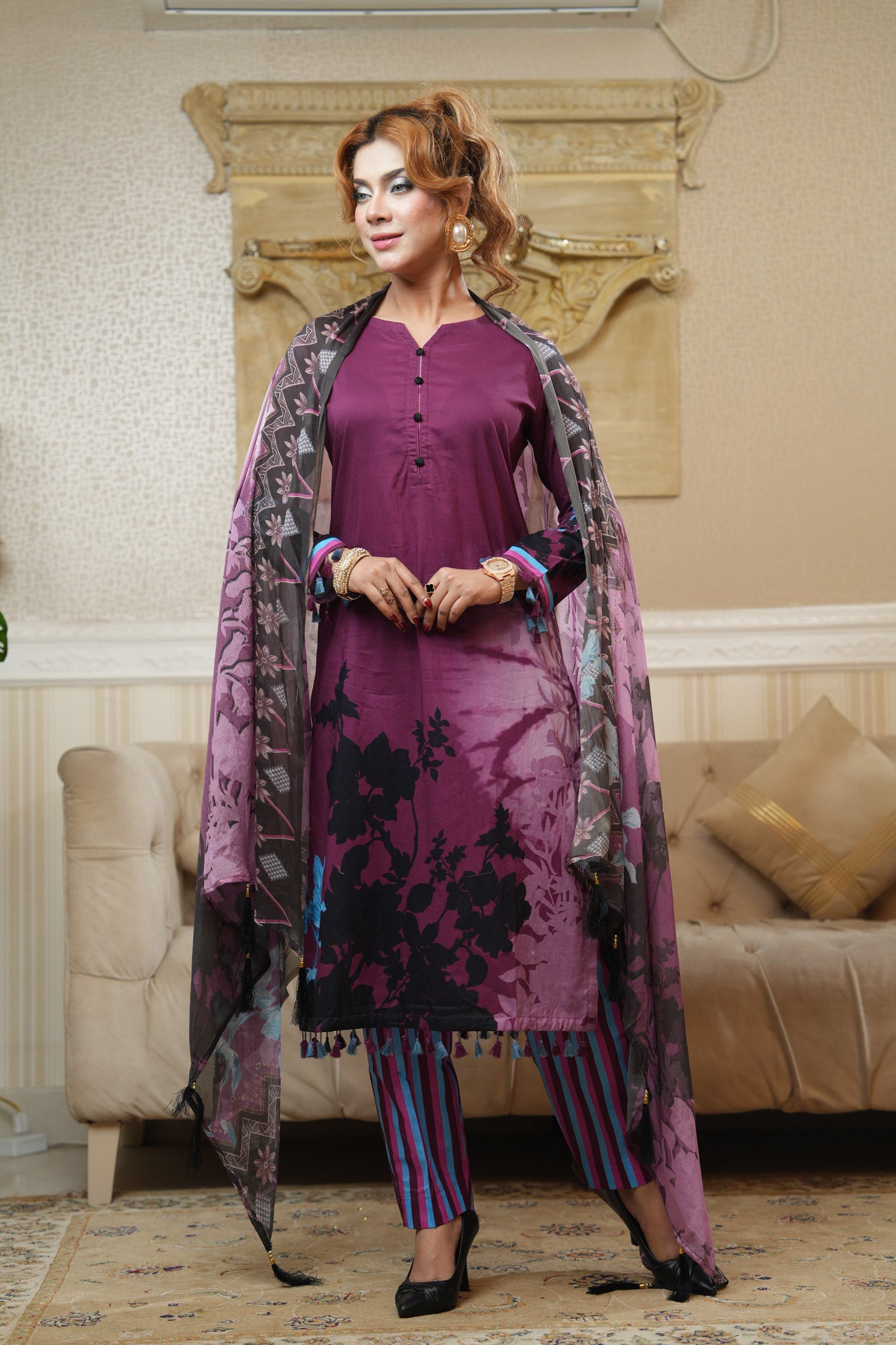 3 Piece - Printed Lawn Suit