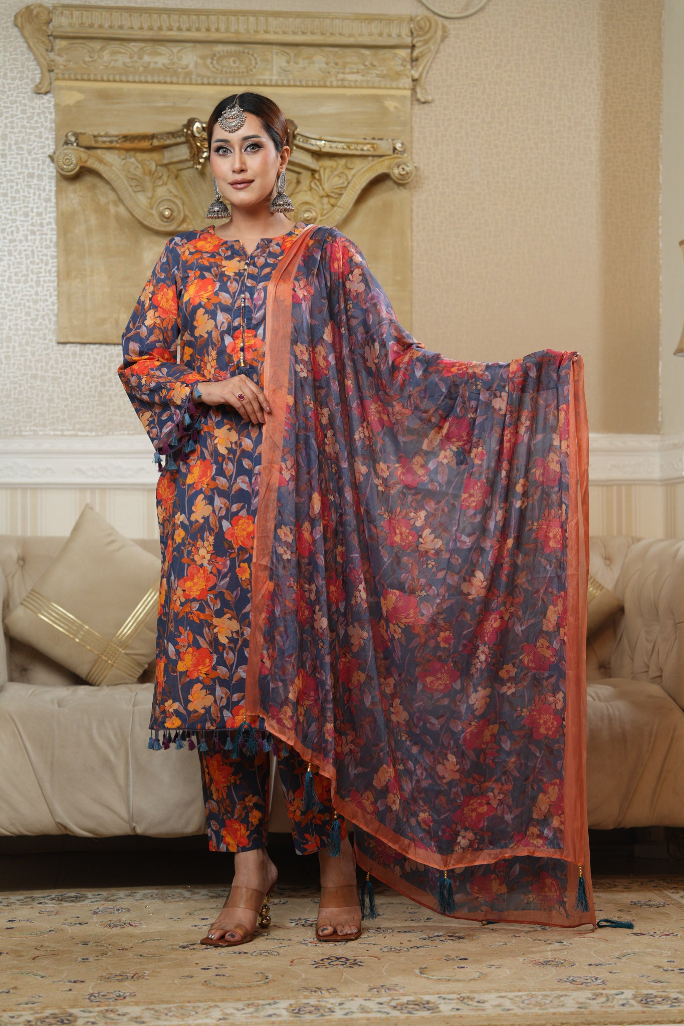 3 Piece - Printed Lawn Suit