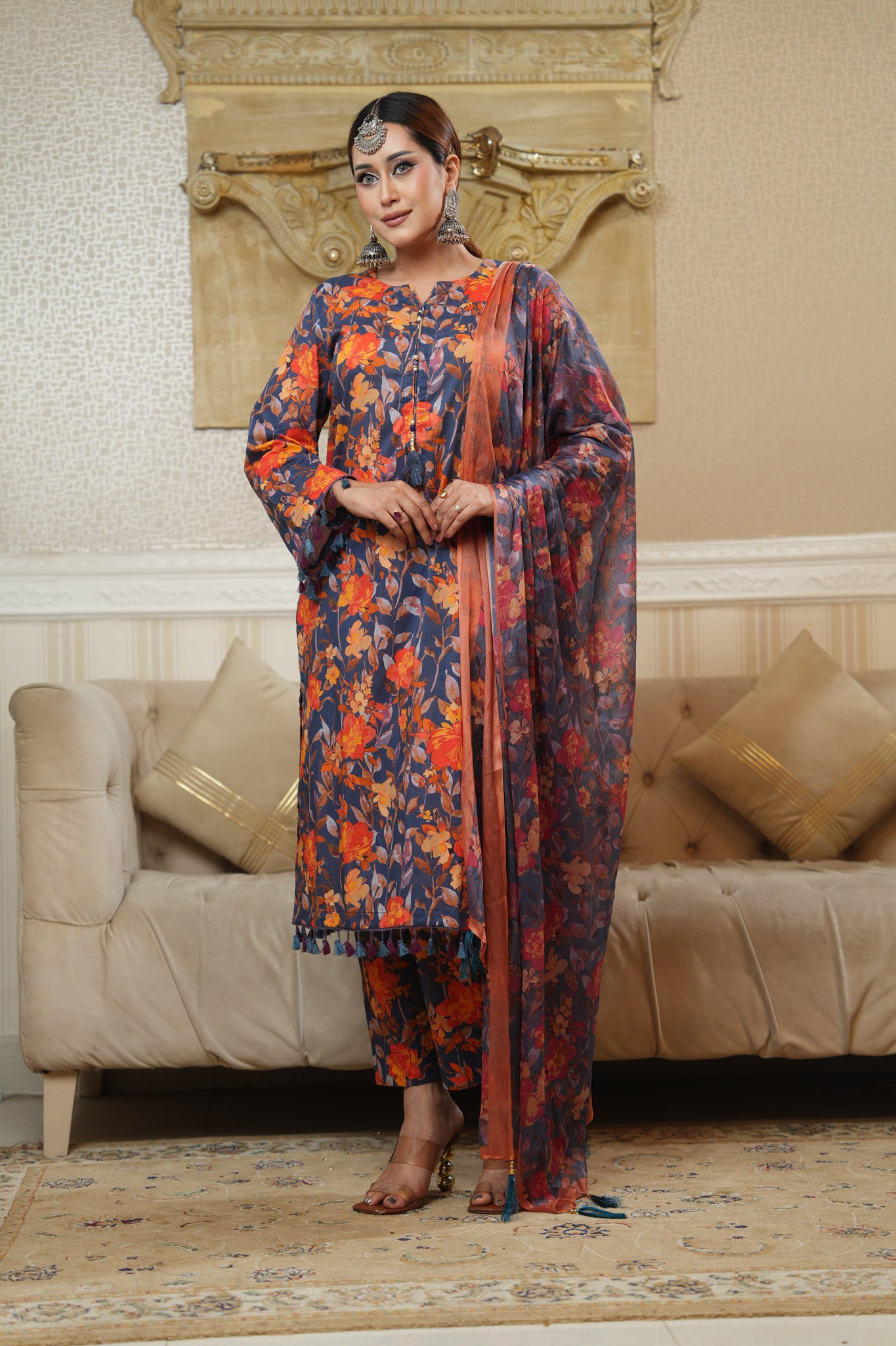 3 Piece - Printed Lawn Suit