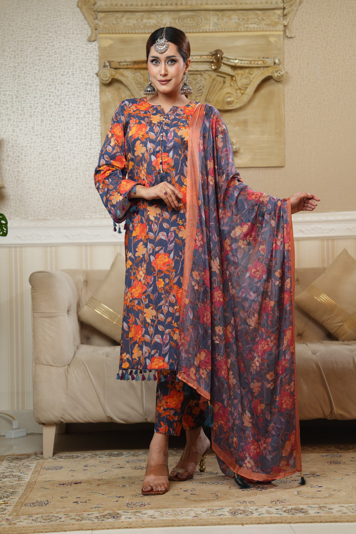 3 Piece - Printed Lawn Suit