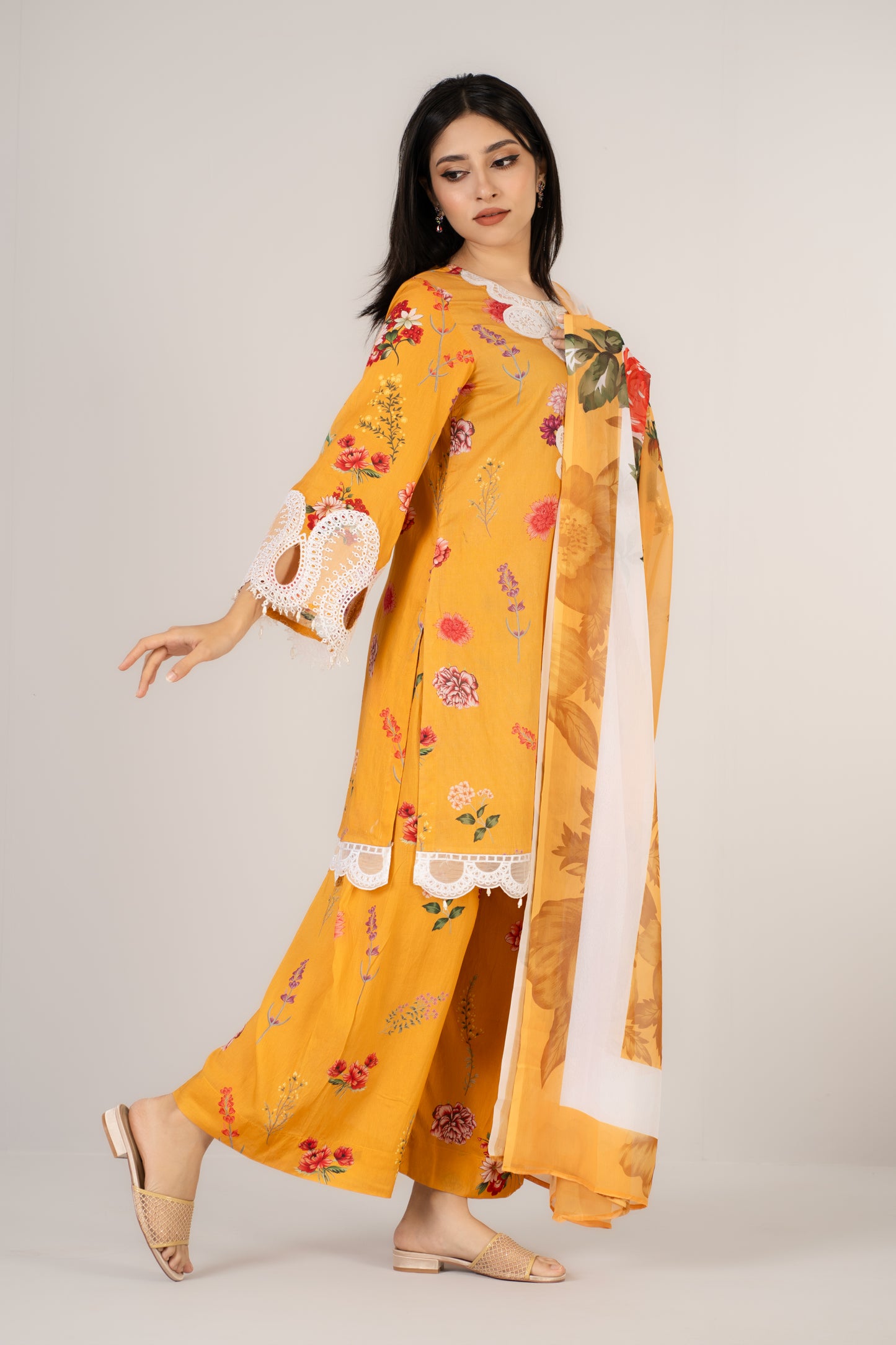 Sunny Bloom Premium Lawn Suit