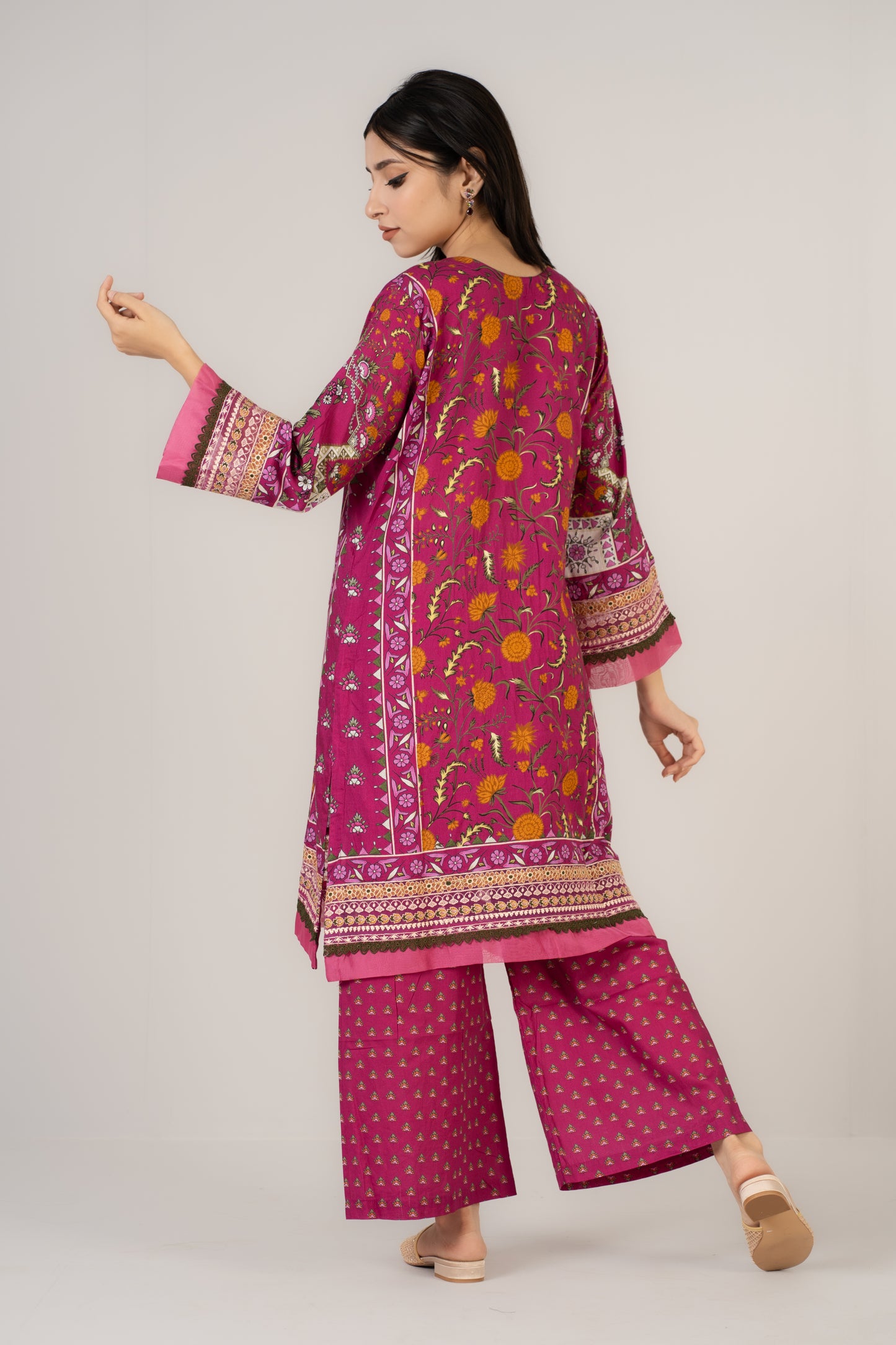 Colourful Floral Printed 3 Pcs Set