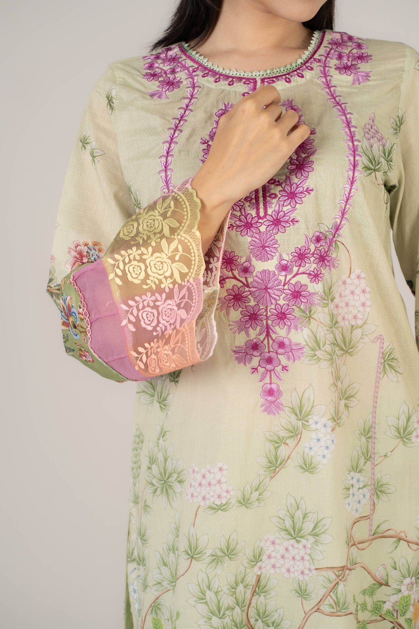 Floral Printed Cotton 3 Pcs Set