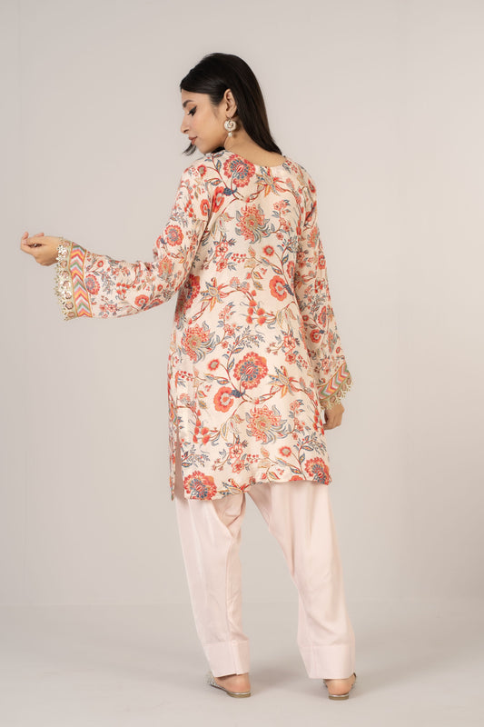 Soft Blush Exclusive Designer Raw Silk 3-Piece Set