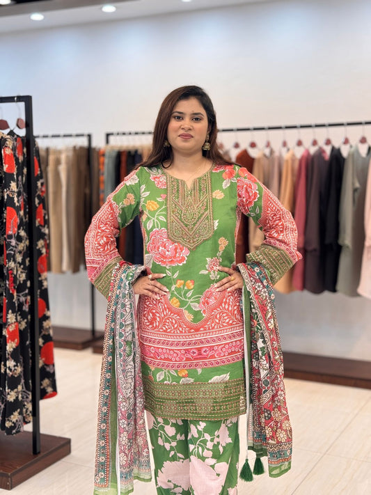 Zubeida Grace – Floral Printed 3 Piece Set