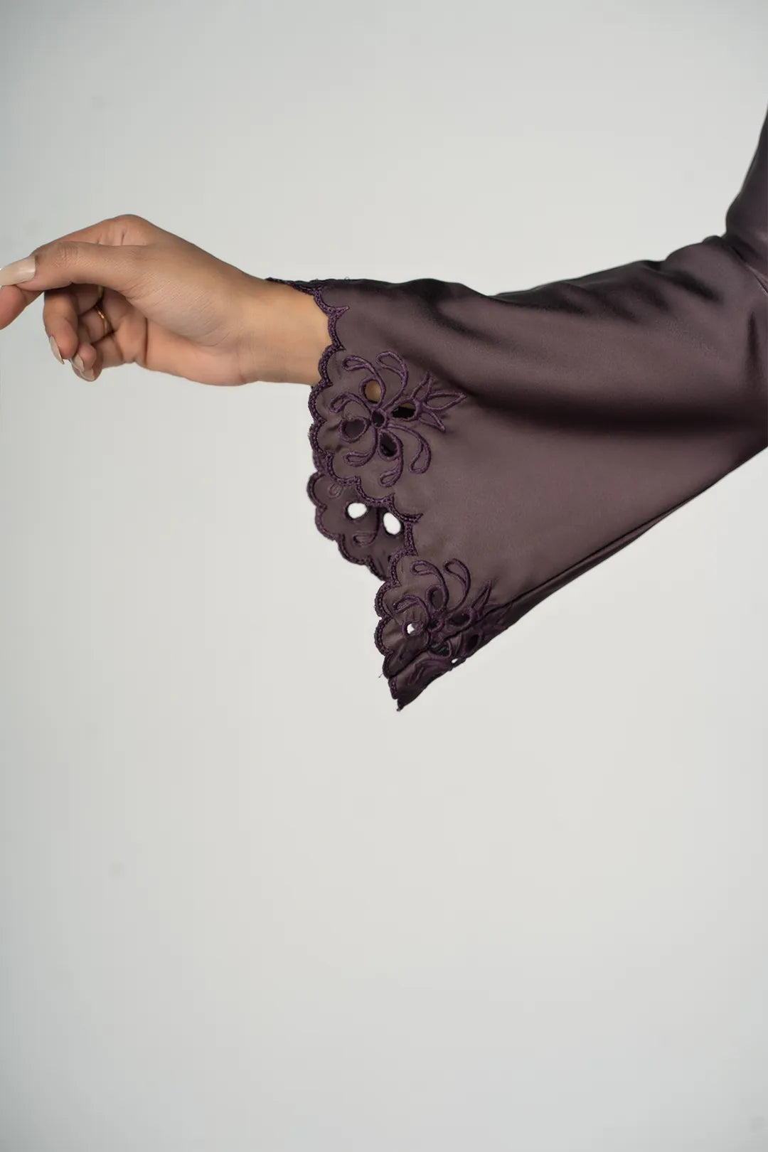 Embroidered Co-Ord Set (Coffee)