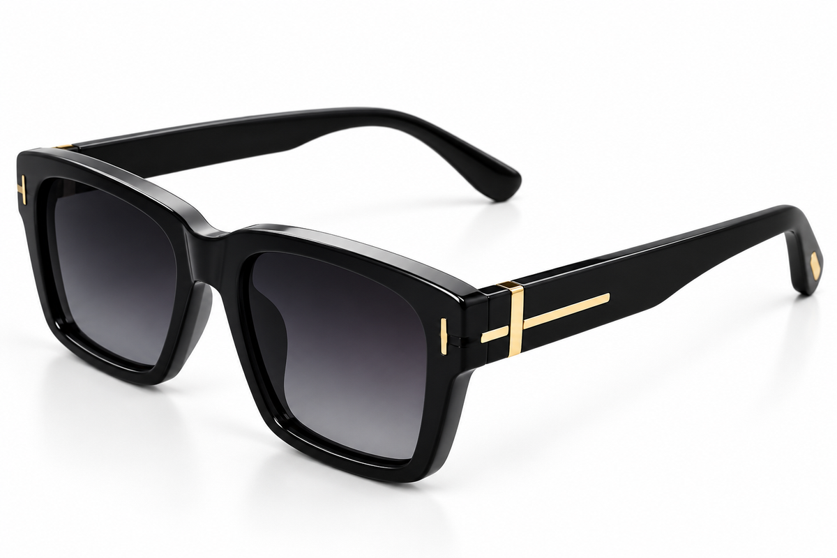 Premium Black & Gold Unisex Sunglasses
