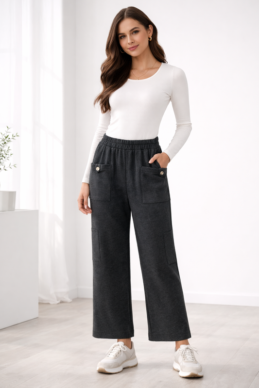 Women’s Premium Wide-Leg Jogger Pants