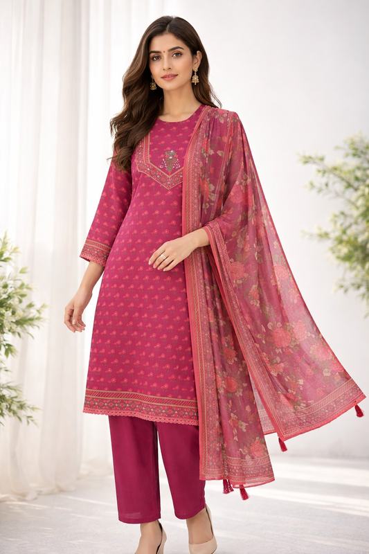 Premium Printed Lawn 3-Piece Suit