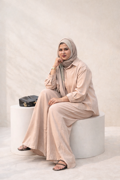 Elegant Modest Black Co-Ord Set