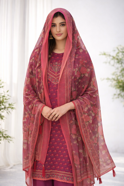 Premium Printed Lawn 3-Piece Suit