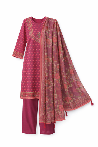 Premium Printed Lawn 3-Piece Suit