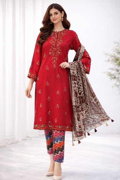 Women’s Embroidered 3-Piece Suit