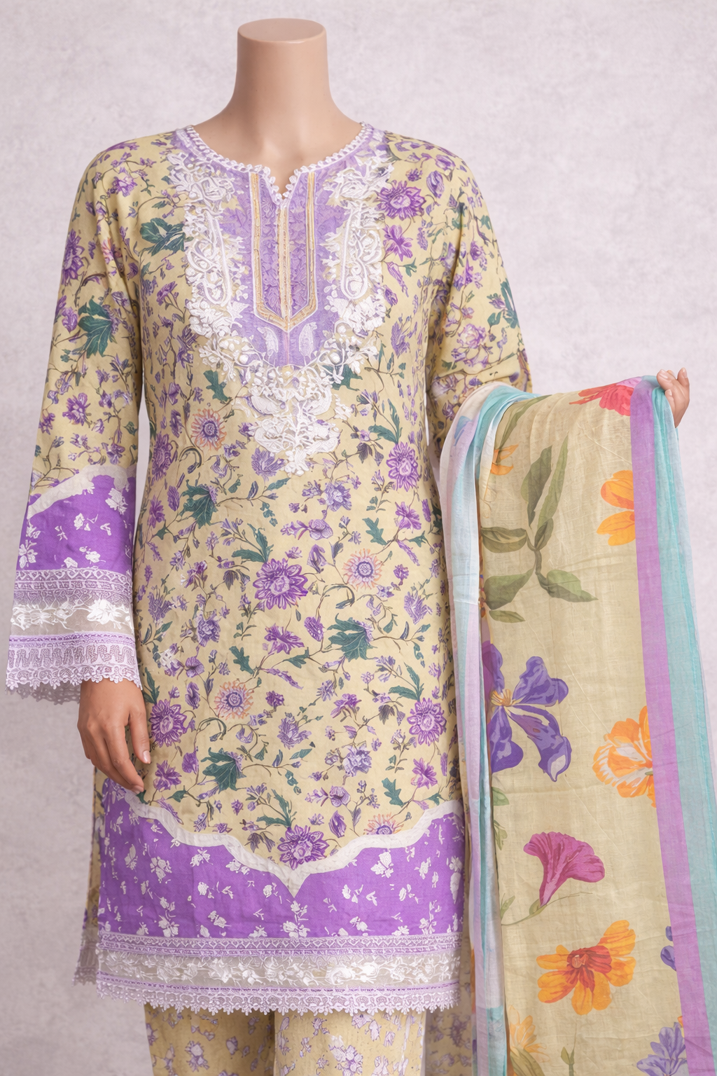 Elegant Embroidered Lawn 3-Piece Suits – A Perfect Blend of Comfort & Style