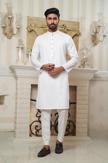 Sequence Jacquard Panjabi Slim Fit