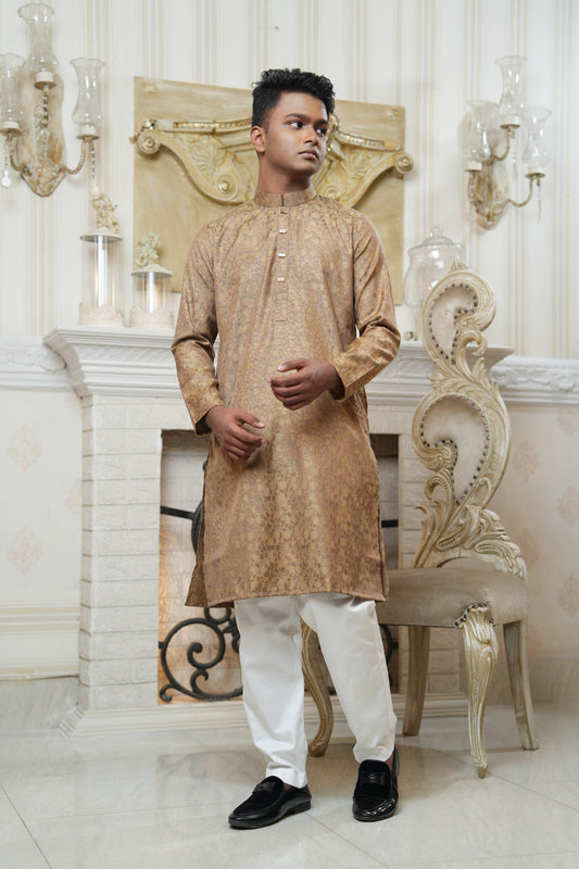 Slim Fit Cotton Semi-Formal Panjabi