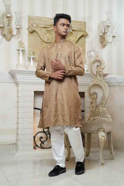 Slim Fit Cotton Semi-Formal Panjabi