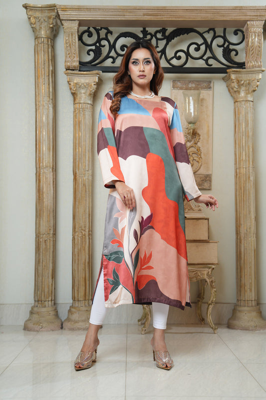 Printed Long Dress