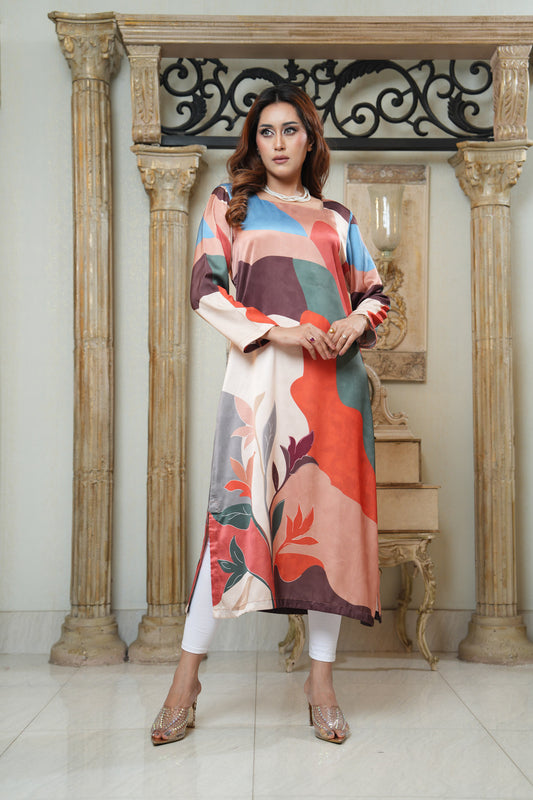 Printed Long Dress