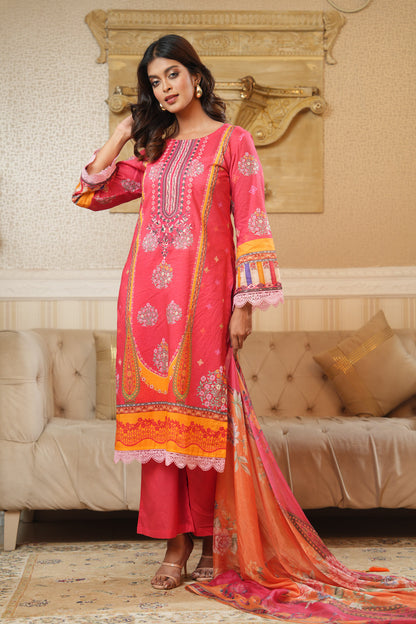 3 Piece - Printed Lawn Suit