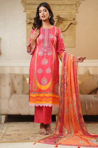 3 Piece - Printed Lawn Suit