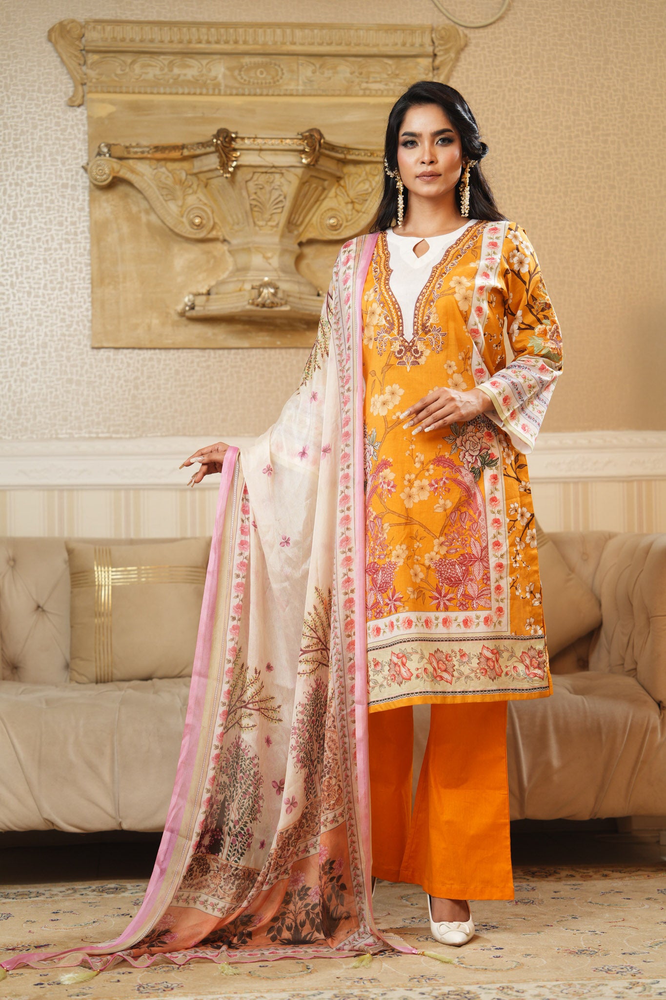 3 Piece - Printed Lawn Suit