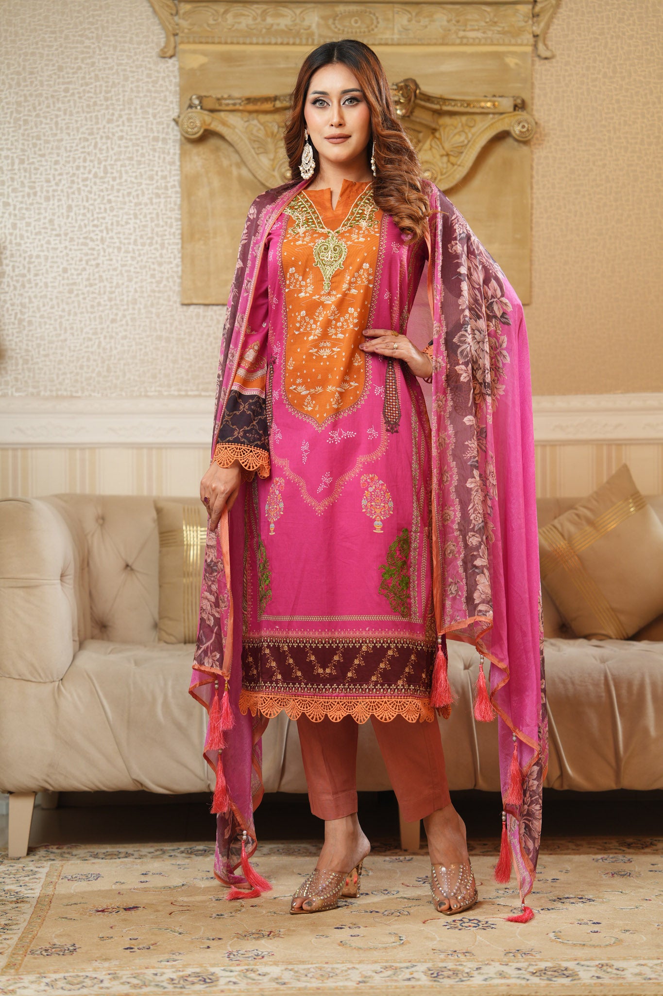 3 Piece - Printed Lawn Suit