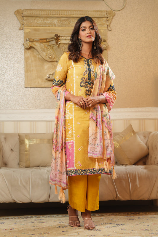 3 Piece - Printed Lawn Suit