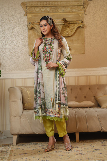 3 Piece - Printed Lawn Suit