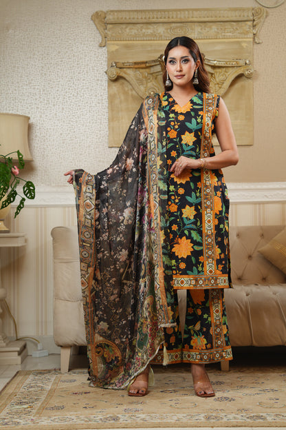 3 Piece - Printed Lawn Suit