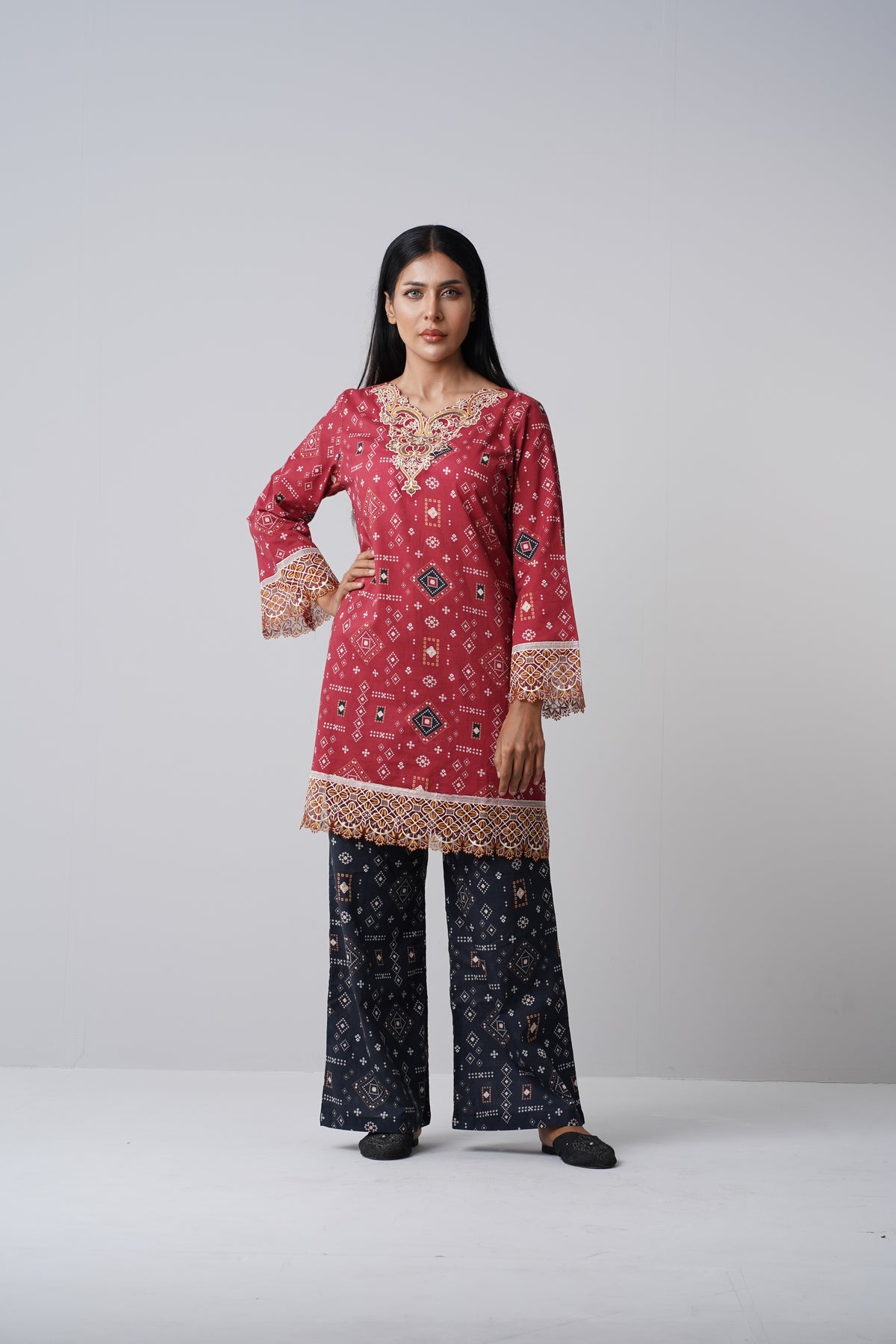 2 Piece - Printed Lawn Suit