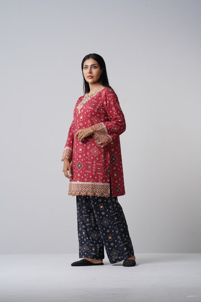 2 Piece - Printed Lawn Suit