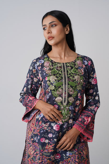 3 Piece - Printed Lawn Suit